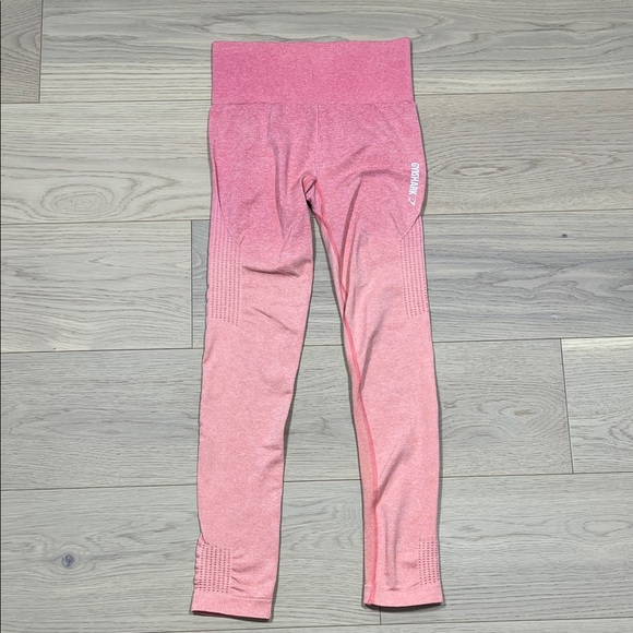 Gymshark Pants - Gymshark Seamless Leggings Women's Size Small Ombre Pink /Orange